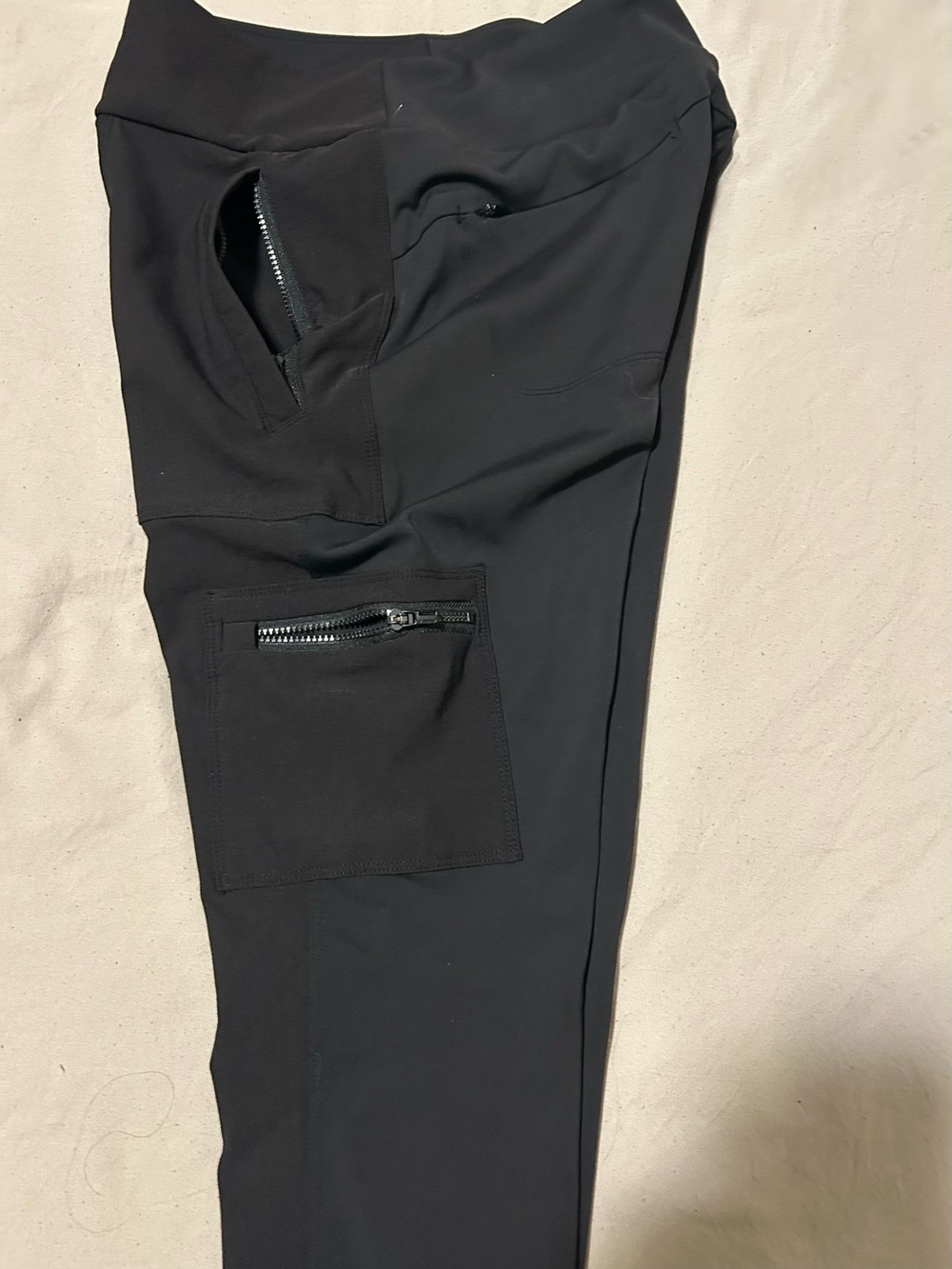 Athleta Black Stretch Cargo Ponte Skinny Pants - Picture 9 of 10